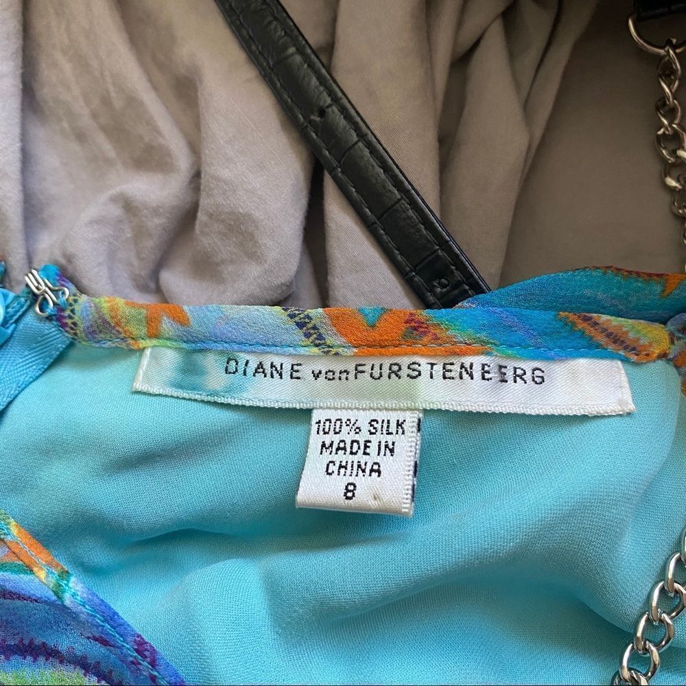 Diane Von Furstenberg stars silk midi dress 8 - Picture 9 of 13